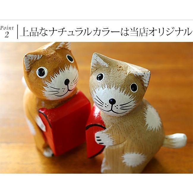 スペシャルプライス》バリネコ(カップル)ハート アジアン雑貨 バリ 猫