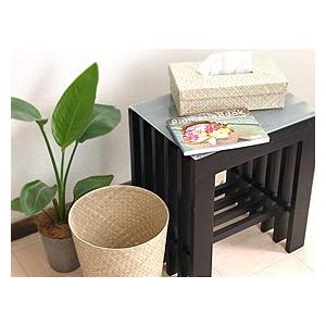 パンダンのティッシュケース＆ゴミ箱のセット   アジアン雑貨 バリ おしゃれ リゾート エスニック バリ雑貨 バリ風 インテリア |  | 09