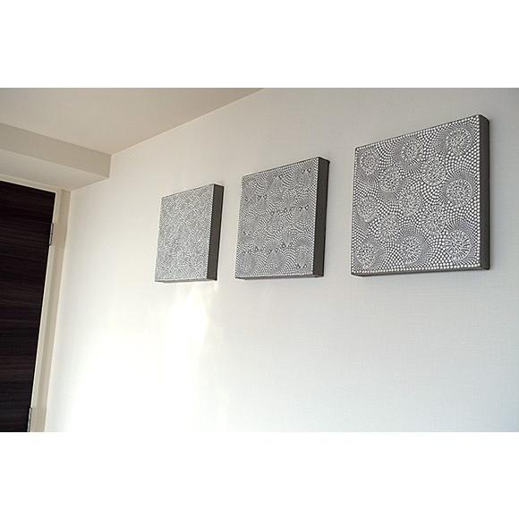 ドットアート(マリン)(30×30cm) アジアン雑貨 バリ インテリア アート