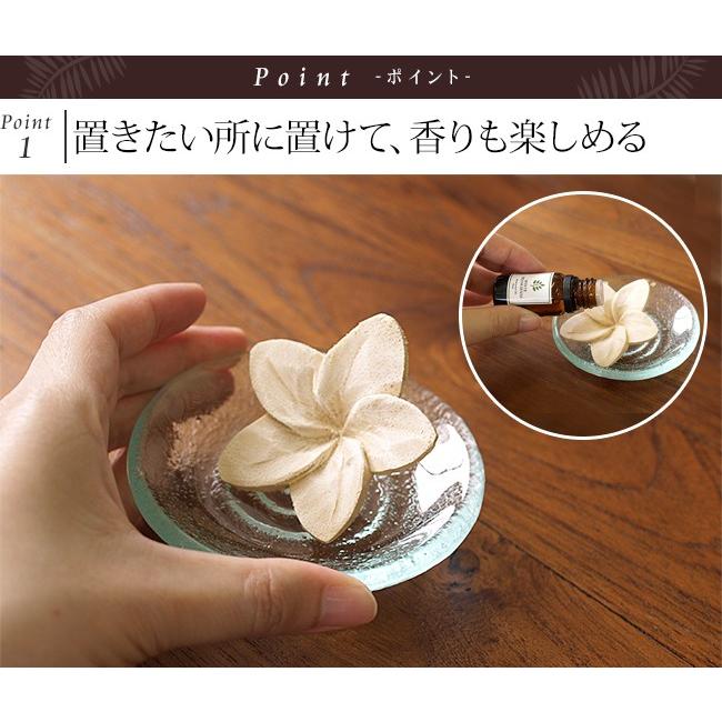 フランジパニ ウッドフラワー ナチュラル 5個入り おしゃれ プルメリア インテリア 休み メール便対応可 木製 アロマ バリ雑貨 バリ風
