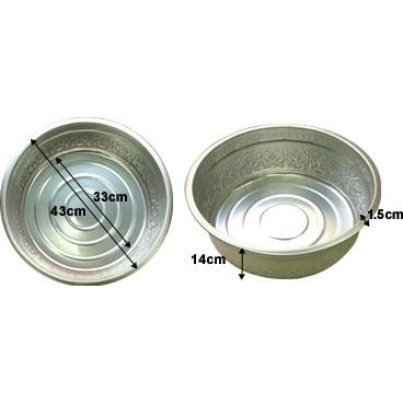 フットバス ボウル(アルミ)オリエンタル(Lサイズ)  足浴器 足湯 おしゃれ 軽い 大きい バリ アジアン マッサージ用品 バリ雑貨 インテリア ココバリ アジアン雑貨 バリ雑貨 ホテル リゾート おしゃれ インテリア フットバス ボウル(アルミ)オリエンタル(Lサイズ) 足浴器 足湯