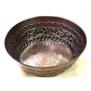フットバスボウル　アラベスク フットバス ボウル(ブラス)アラベスク(コッパー) おしゃれ