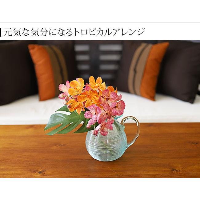 モカラ 造花 アーティフィシャル フラワー アート ラン デンファレ 蘭