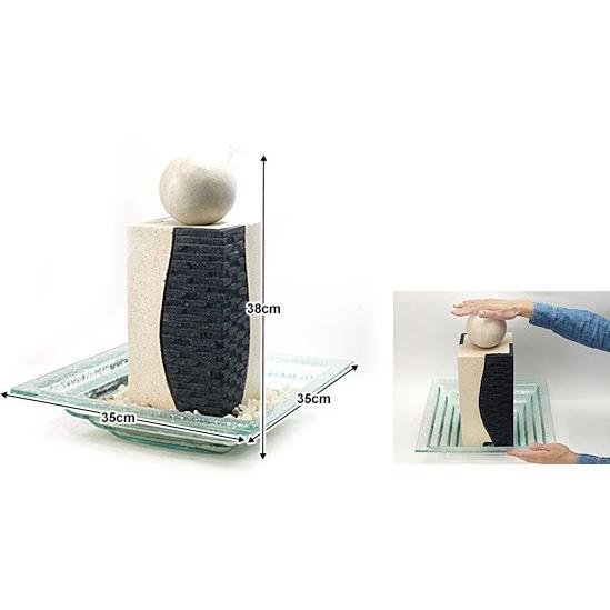 石柱の噴水(6点セット) TERRAZZO GRAY & WHITE インテリア 室内