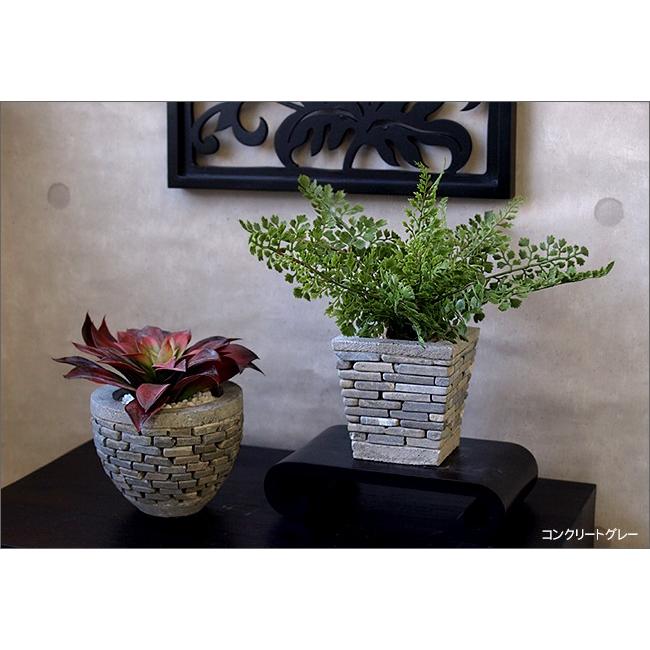 Stick Stone Pot (S) ラウンド 植木鉢 おしゃれ 小さい ミニ 可愛い