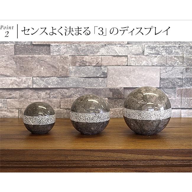 Marble Sphere (dots design) 3set(2色展開) 高級感 インテリア Marble Sphere (dots design) 3set(2色展開) 高級感 インテリア