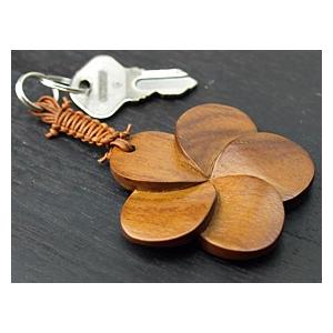 木製キーホルダー フランジパニ(ノーマル)   おしゃれ 大人 かわいい 鍵 プルメリア ホテル キーホルダー 大きい バリ ハワイアン雑貨 メール便対応可 |  | 05