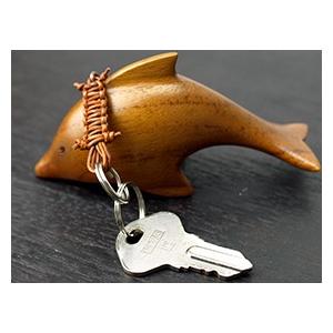 木製キーホルダー イルカ 大人 かわいい おしゃれ 鍵 ホテル ルーム 海