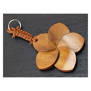 木製キーホルダー ミニフランジパニ(リアル)   ホテル キーホルダー おしゃれ 大人 かわいい 鍵 プルメリア ハワイアン バリ雑貨  メール便対応可 |  | 01