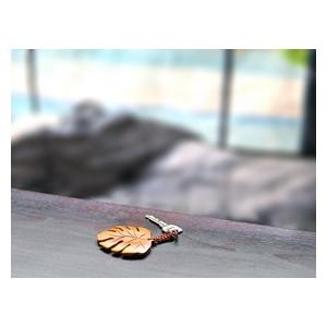 木製キーホルダー モンステラ  おしゃれ 大人 かわいい 鍵 ホテル キーホルダー  ハワイアン バリ雑貨  メール便対応可 |  | 06