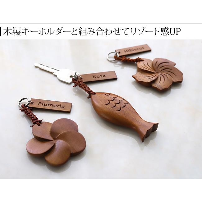 「バリの地名」や「お花」のミニプレート※丸カン付き  ホテル キーホルダー ルームキー ルームキーホルダー メール便対応可 |  | 06