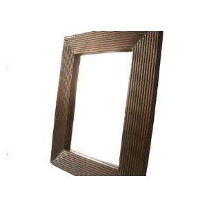 バリ アンティークミラー1 (50×40cm) 鏡 壁掛け アジアン雑貨 木製