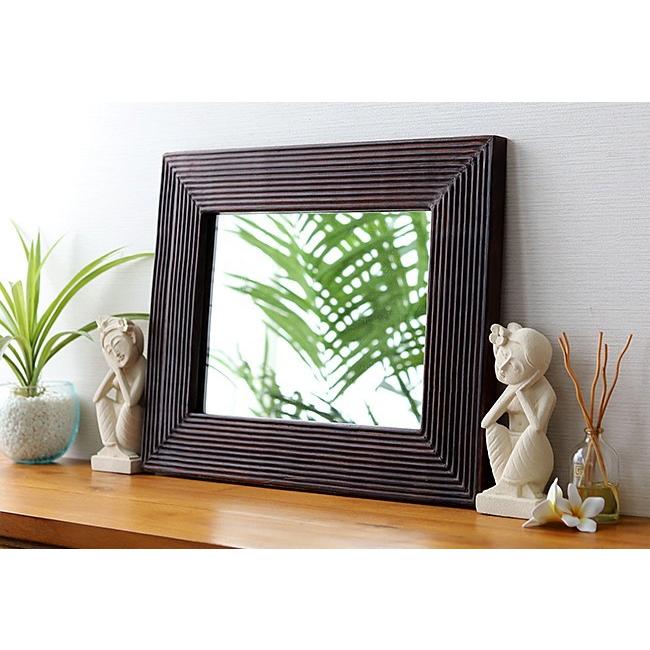 【バリ雑貨】壁掛け鏡 バリ雑貨】壁掛け鏡