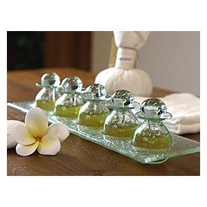 オイルボトルS ガラス スパボトル バリガラス バリ雑貨 マッサージ