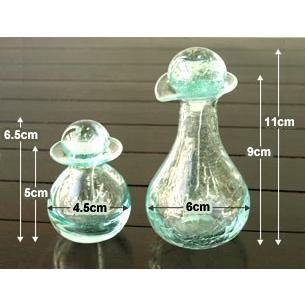 オイルボトルS ガラス スパボトル バリガラス バリ雑貨 マッサージ
