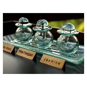 オイルボトルS ガラス スパボトル バリガラス バリ雑貨 マッサージ