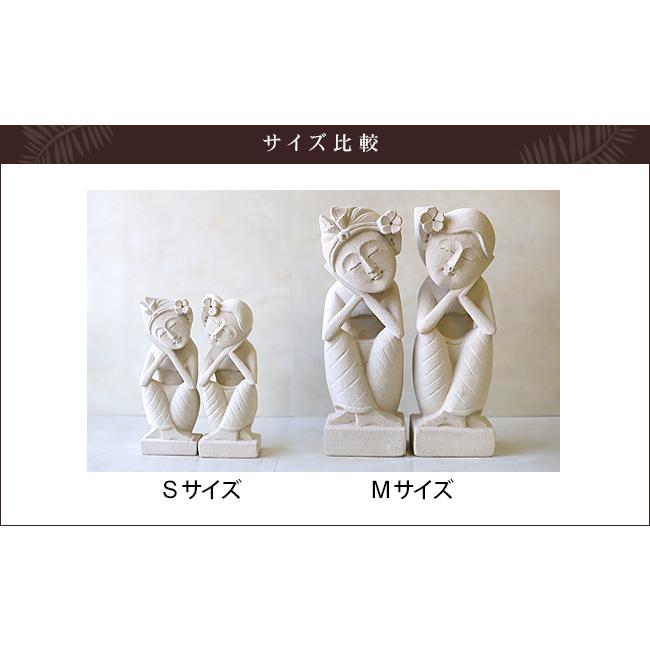 バリで制作 石像2体セット