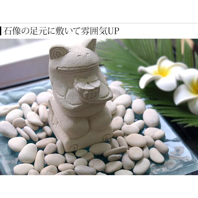 ナチュラルストーン S ホワイト 化粧石 飾り石 観葉植物 マルチング 装飾用 化粧砂利 バリ雑貨 バリ風 インテリア メール便対応可 S0024 B バリ雑貨ココバリ アジアン雑貨 インテリア 通販 Yahoo ショッピング