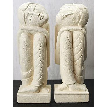 バリニーズ女性像ペア(高さ30cm) アジアン雑貨 バリ インテリア