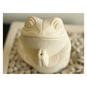 庭園 カエル 石像 庭 御影石 カエル 中 かえる 蛙 置物 置き物 玄関