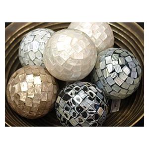 シェルのインテリアボール(5色展開) アジアン雑貨 バリ