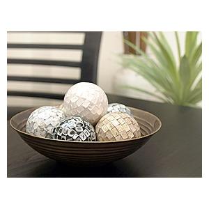 シェルのインテリアボール(5色展開) アジアン雑貨 バリ