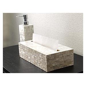 ペーパータオルケース(シェル) スポンジ2.5cm付き(3色展開)   おしゃれ リゾート ペーパータオルホルダー バリ雑貨 バリ風 インテリア |  | 07