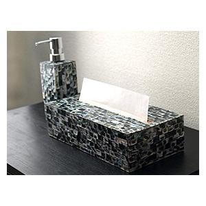 ペーパータオルケース(シェル) スポンジ2.5cm付き(3色展開)   おしゃれ リゾート ペーパータオルホルダー バリ雑貨 バリ風 インテリア |  | 09