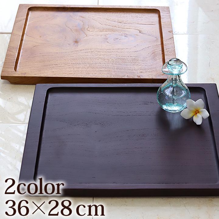 SPA STYLE TRAY (36cm×28cm) アジアン バリ お盆 トレー おしゃれ 木製
