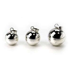 ガムランボール PLAIN SILVER(シルバー)(M) シルバークロス付き バリ島 
