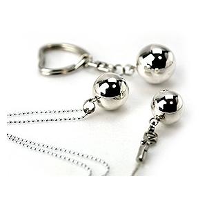ガムランボール PLAIN SILVER(シルバー)(M) シルバークロス付き バリ島 