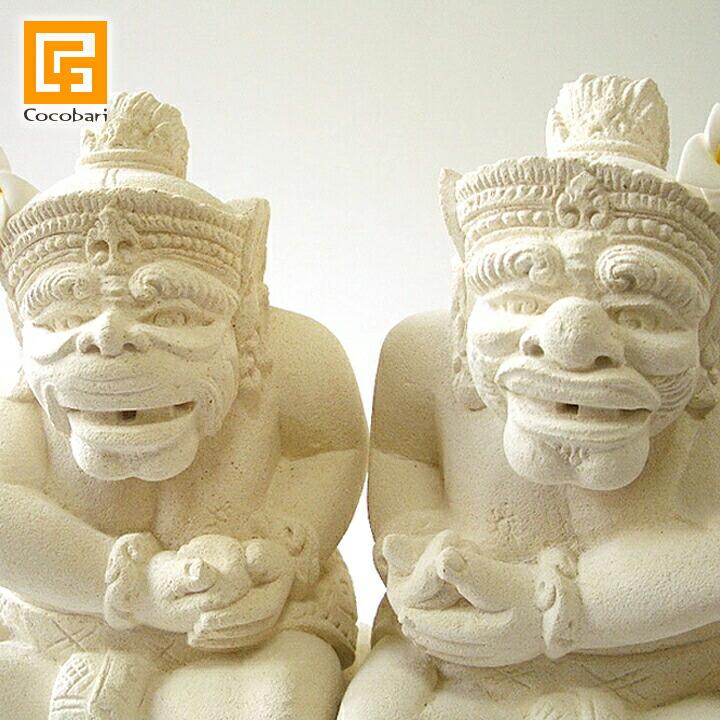 バリで制作 石像2体セット