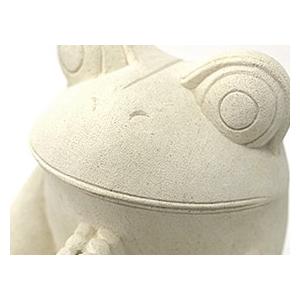 カエルの石像(お祈り)(M) 置物 オブジェ 石 玄関 縁起物 おしゃれ
