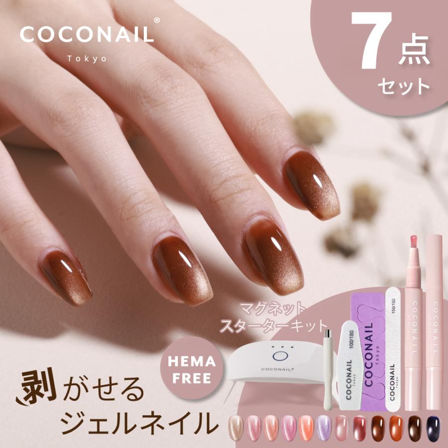 マグネットネイル5点セット】秋冬新色発売 スターターキット HEMA