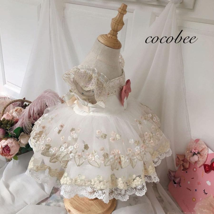 ベビー キッズドレス お誕生日 結婚式 ピアノ発表会ドレス 子供ドレス 女の子ワンピース 七五三 子どもフォーマルリボン刺繍ドレス  80 90 100 110 120cm |  | 02