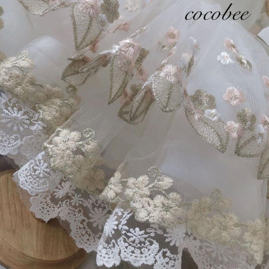 ベビー キッズドレス お誕生日 結婚式 ピアノ発表会ドレス 子供ドレス 女の子ワンピース 七五三 子どもフォーマルリボン刺繍ドレス  80 90 100 110 120cm |  | 04