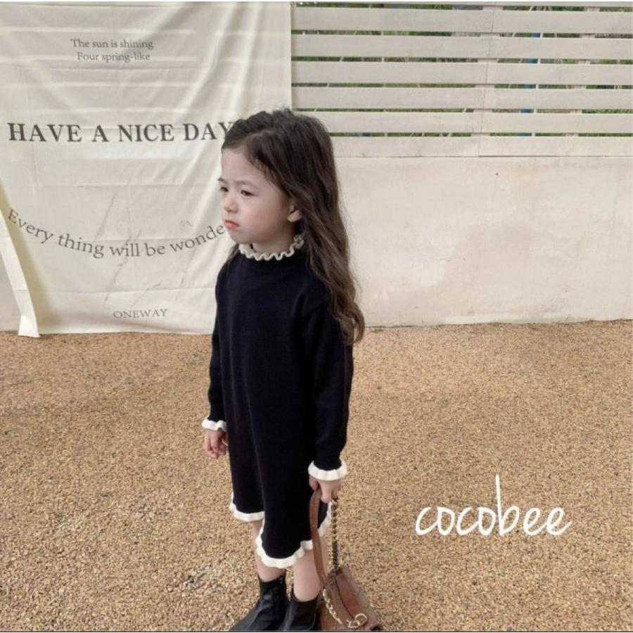 女の子が可愛いニットワンピース 楽天市場】キッズ 子供服 ニット ワンピース ニットワンピ 女の子 秋冬