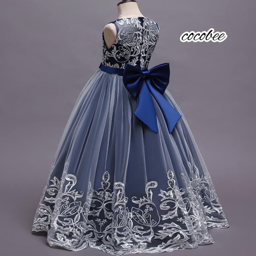 好評女の子フォーマル子供ドレス発表会 ジュニア キッズ ロングドレスコンクール お誕生日レッドパープル色ドレス刺繍高みえこどもドレスリングガール |  | 09