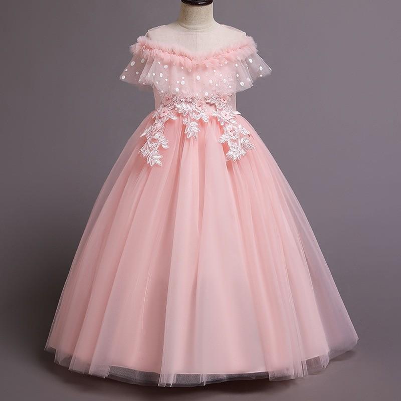 子供ドレス 発表会 ロング 結婚式 ミントグリーン 高級 ジュニア 女の子 ピンク ミントグリーン コンクール ドレス キッズ 120 130 140 150 160 cm フォーマル |  | 05