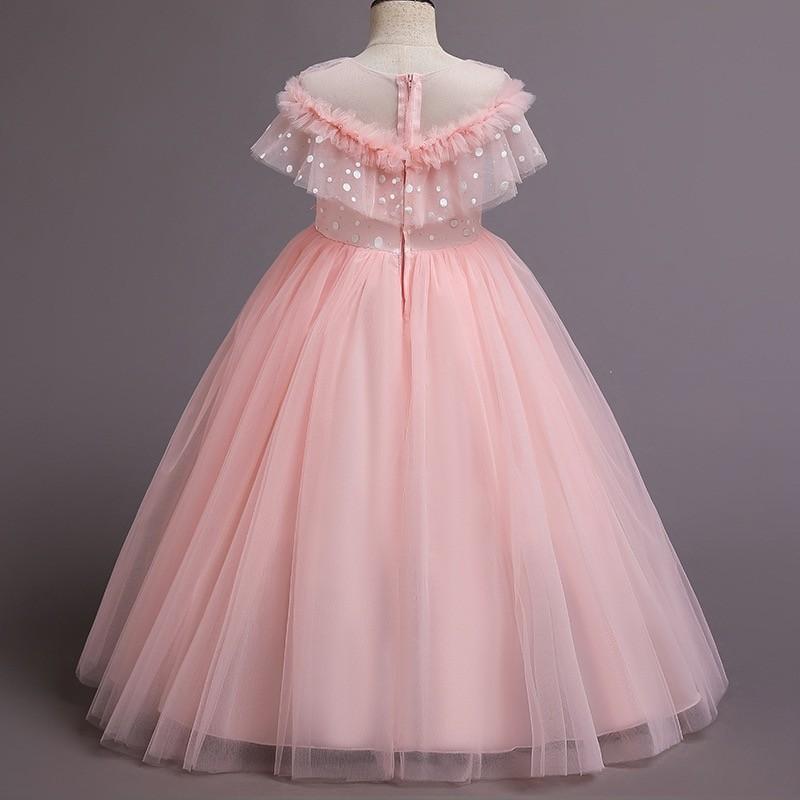 子供ドレス 発表会 ロング 結婚式 ミントグリーン 高級 ジュニア 女の子 ピンク ミントグリーン コンクール ドレス キッズ 120 130 140 150 160 cm フォーマル |  | 07