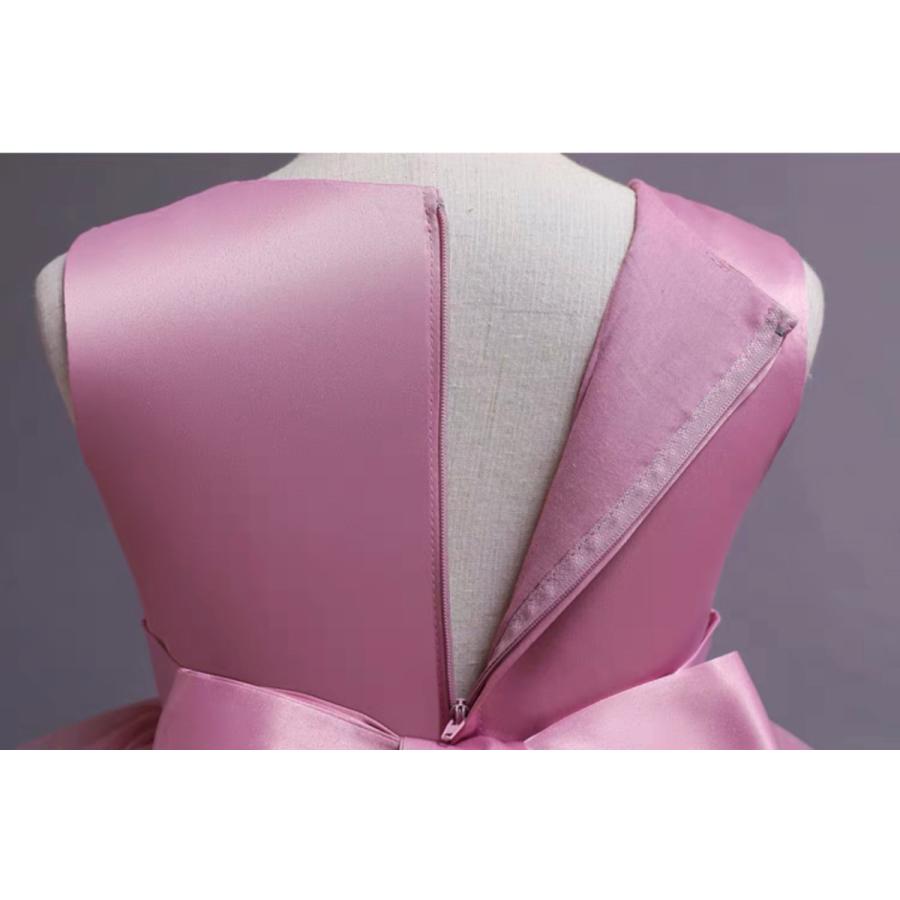 子供ドレス コンクール 女の子 ワンピース ゴージャス ブルー ピンク ダークピンク ふんわりキッズドレス お誕生日 110 120 130 140 150 |  | 05