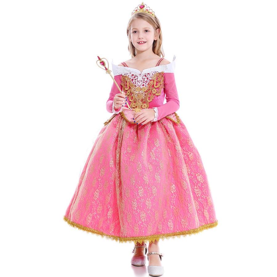 ベリージェネ　オーロラプリンセスドレス　140 150 オーダードレス 大人気子供ドレスオーロラ姫ドレスプリンセスドレス キッズドレス 発表