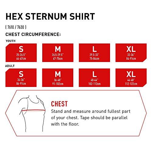 McDavid Hex Sternumシャツ ホワイト/グレー ユースサイズ McDavid Hex Sternumシャツ ホワイト/グレー 5インチ