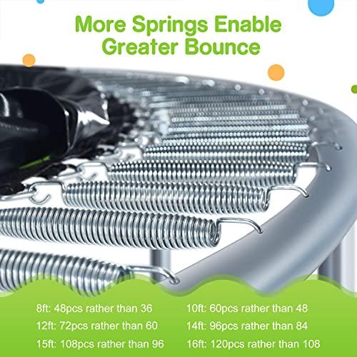 【中古品 】 T?V認定 Zupapa トランポリン はしご/ポール/囲いネット/安全パッド/ジャンプマット/カバー/スプリングプルTフック付き15/14/12フィート必要なアクセサリー 【UOI3921781714】(137528円)