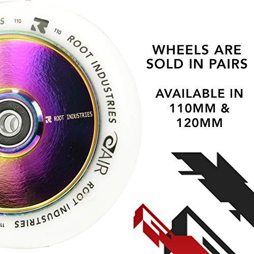 Root Industries エアホイール 110mm - プロスクーターホイール 110mm ペア - スクーターホイール - ほとんどのセットアップに対応 - 24mm x 110mm - ベアリ 110mm Root スクーターホイール Industries エアホイール プロスクーターホイール ペア ほとんどのセットアップに対応 24mm