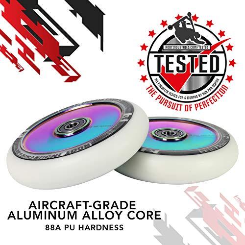 Root Industries エアホイール 110mm - プロスクーターホイール 110mm ペア - スクーターホイール - ほとんどのセットアップに対応 - 24mm x 110mm - ベアリ 110mm Root スクーターホイール Industries エアホイール プロスクーターホイール ペア ほとんどのセットアップに対応 24mm