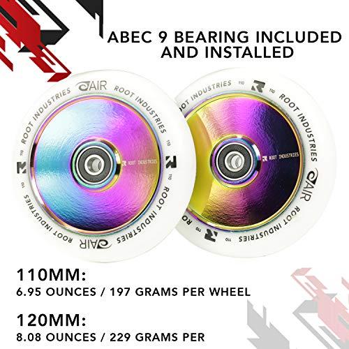 Root Industries エアホイール 110mm - プロスクーターホイール 110mm ペア - スクーターホイール - ほとんどのセットアップに対応 - 24mm x 110mm - ベアリ 110mm Root スクーターホイール Industries エアホイール プロスクーターホイール ペア ほとんどのセットアップに対応 24mm