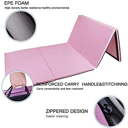 早い者勝ち訳あり！ Polar Aurora 4フィートx10フィートx2色多色厚手折りたたみ体操ジムエクササイズエアロビクスマット ストレッチフィットネスヨガ 【RI1536125878】(53869円)