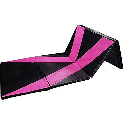 [即日発送] Polar Aurora 4フィートx10フィートx2色多色厚手折りたたみ体操ジムエクササイズエアロビクスマット ストレッチフィットネスヨガ 【QGW1797388228】(63031円)