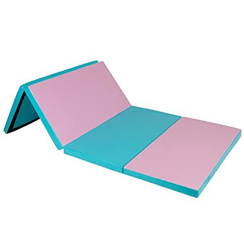 USED Polar Aurora 4フィートx10フィートx2色多色厚手折りたたみ体操ジムエクササイズエアロビクスマット ストレッチフィットネスヨガ 【P1536124800】(53869円)